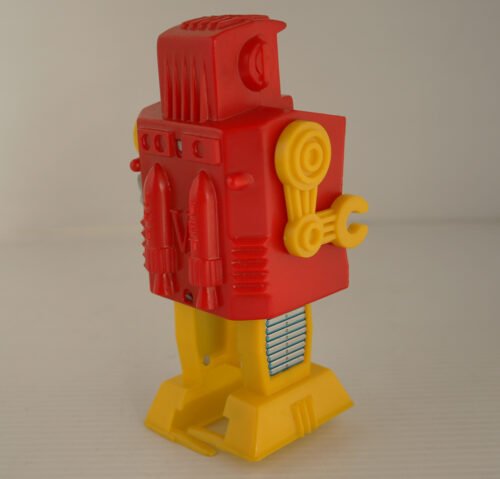 Hiro Japan 70’s Super Robot Sparking Wind Up 6.25 inches (16cm) original tin & plastic toy robot - Image 5