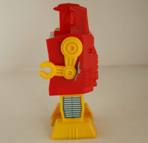 Hiro Japan 70’s Super Robot Sparking Wind Up 6.25 inches (16cm) original tin & plastic toy robot - Image 7