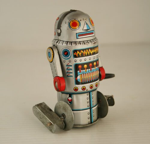 Noguchi N Japan 60’s Robot-7 Wind Up 4 inches (10cm) original tin toy robot - Image 3