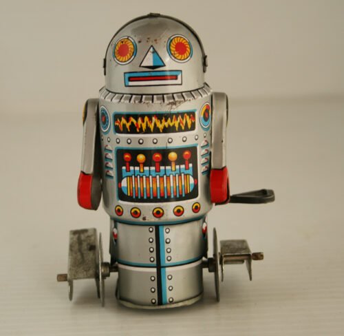 Noguchi N Japan 60’s Robot-7 Wind Up 4 inches (10cm) original tin toy robot - Image 7