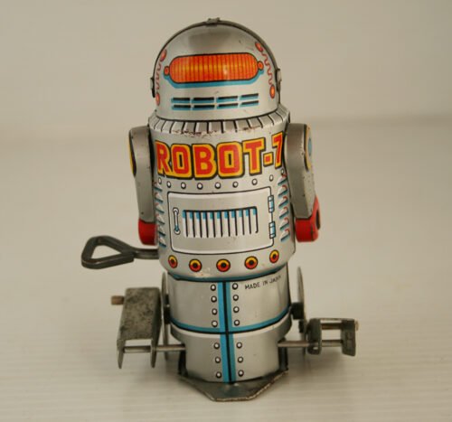Noguchi N Japan 60’s Robot-7 Wind Up 4 inches (10cm) original tin toy robot - Image 8