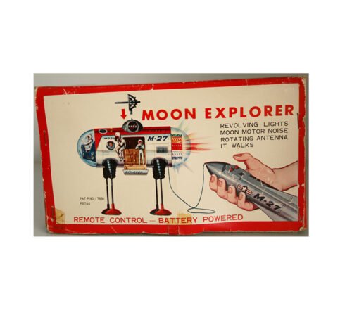 Yonezawa Japan 60’s Moon Explorer Box original tin toy part - Image 5