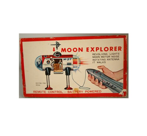 Yonezawa Japan 60’s Moon Explorer Box original tin toy part - Image 4