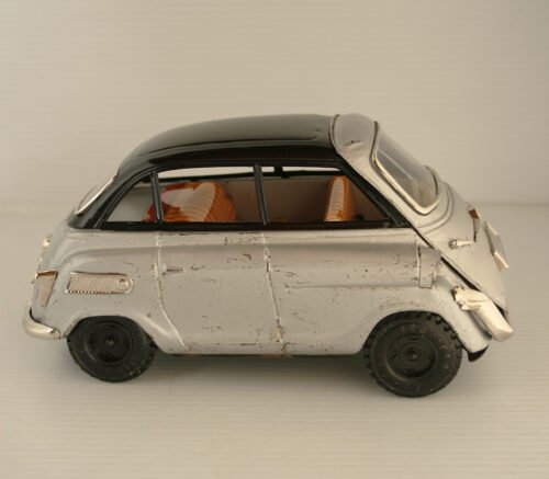 Tonka México, Trujillo, Bandai 50’s BMW Isetta 600 Friction 8.75 inches (22 cm) original tin toy car - Image 7