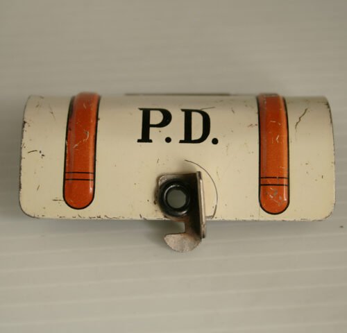 Daiya Japan 50’s Police Motorcycle P.D. 217 Original Battery Cover, original tin toy part - Image 3