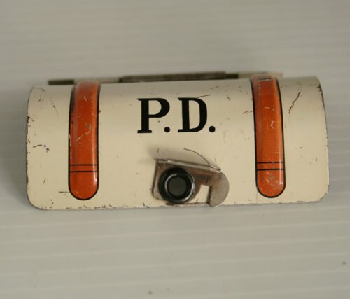 Daiya Japan 50’s Police Motorcycle P.D. 217 Original Battery Cover, original tin toy part - Image 4