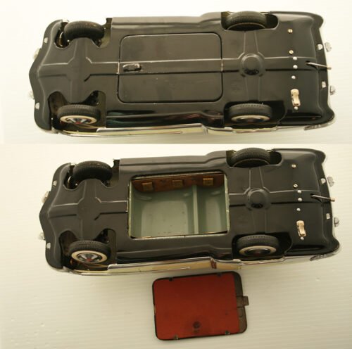 Marusan Kosuge Japan 50’s Cadillac 1951 in Box Battery Operated 12.75 inches (32.5 cm) original tin toy car - Image 10