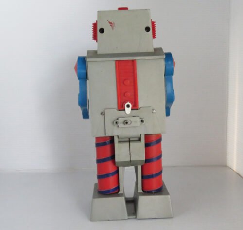 Ledy México 60’s 70’s Giro Robot Battery Operated 12.5 inches (32 cm) original plastic toy Space Robot - Image 6