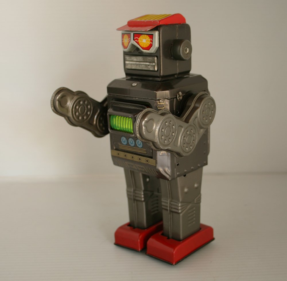 Horikawa Japan 60’s Mr. Zerox Robot Battery Operated 9 inches (23cm) original tin toy space robot - Image 3