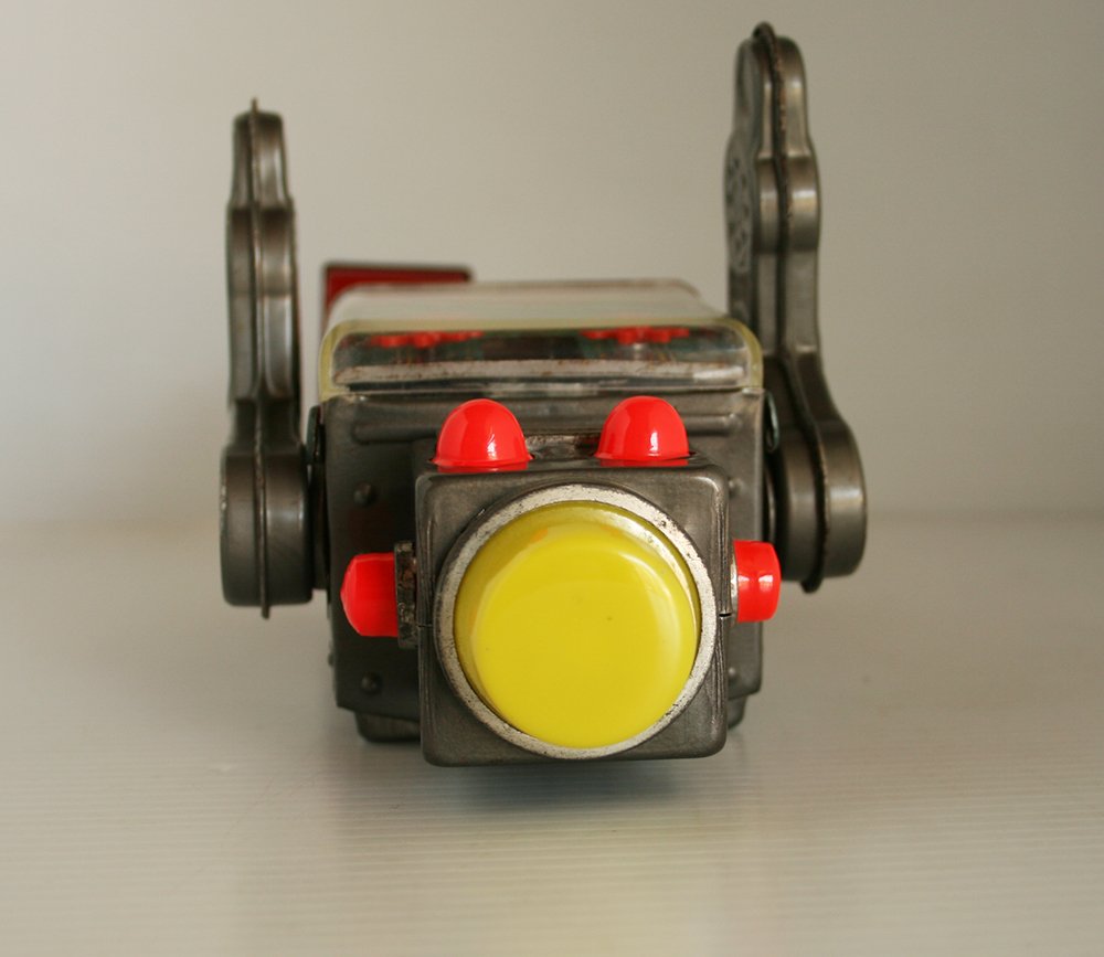 Horikawa Japan 60’s Gear Robot Battery Operated 9 inches (23cm) original tin toy space robot - Image 8