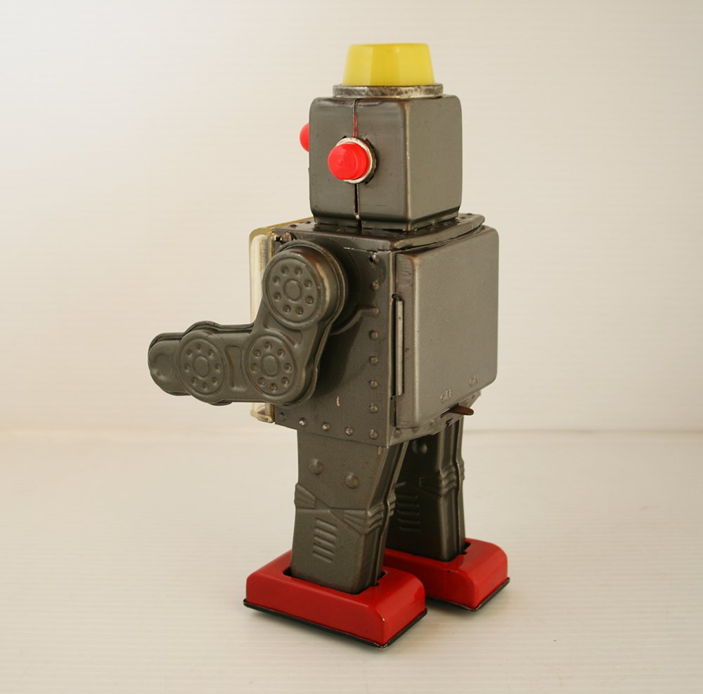 Horikawa Japan 60’s Gear Robot Battery Operated 9 inches (23cm) original tin toy space robot - Image 4