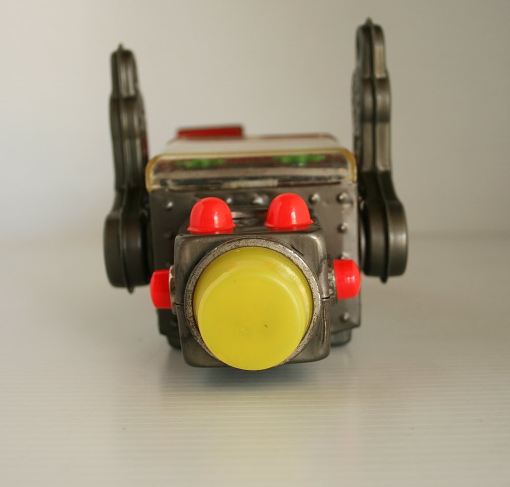 Horikawa Japan 60’s Gear Robot Battery Operated 9 inches (23cm) original tin toy space robot - Image 10