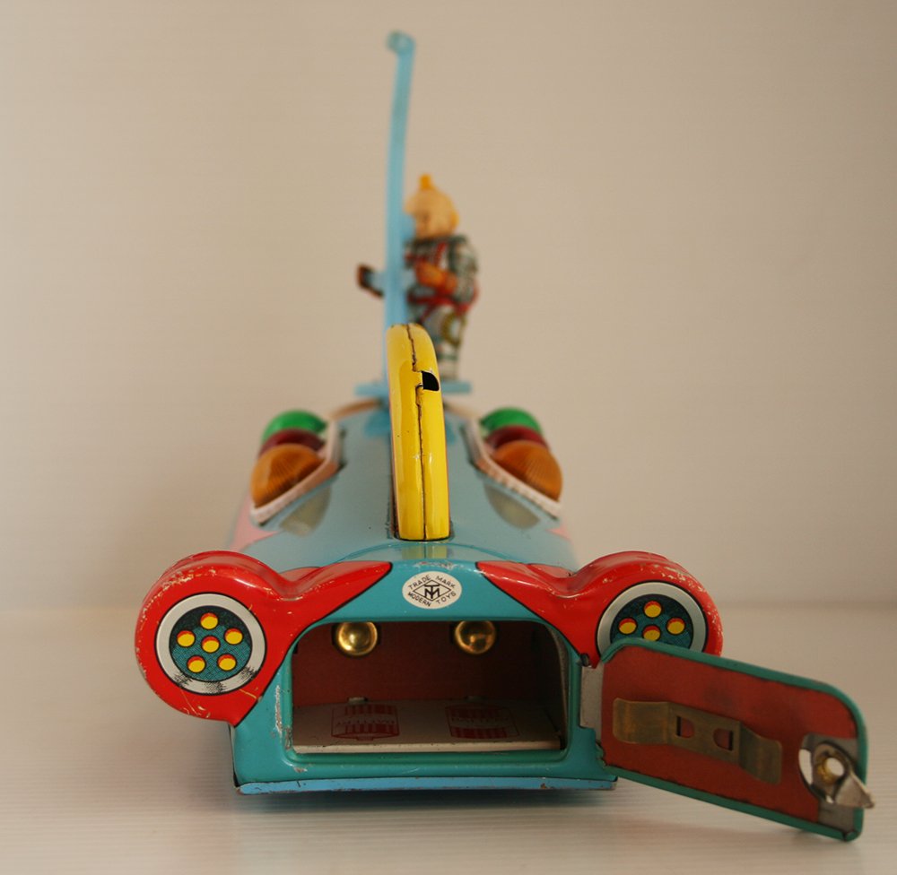 Masudaya MT Japan 60’s Moon Rocket Battery Operated 9.50 inches (24 cm) original tin space toy - Image 11