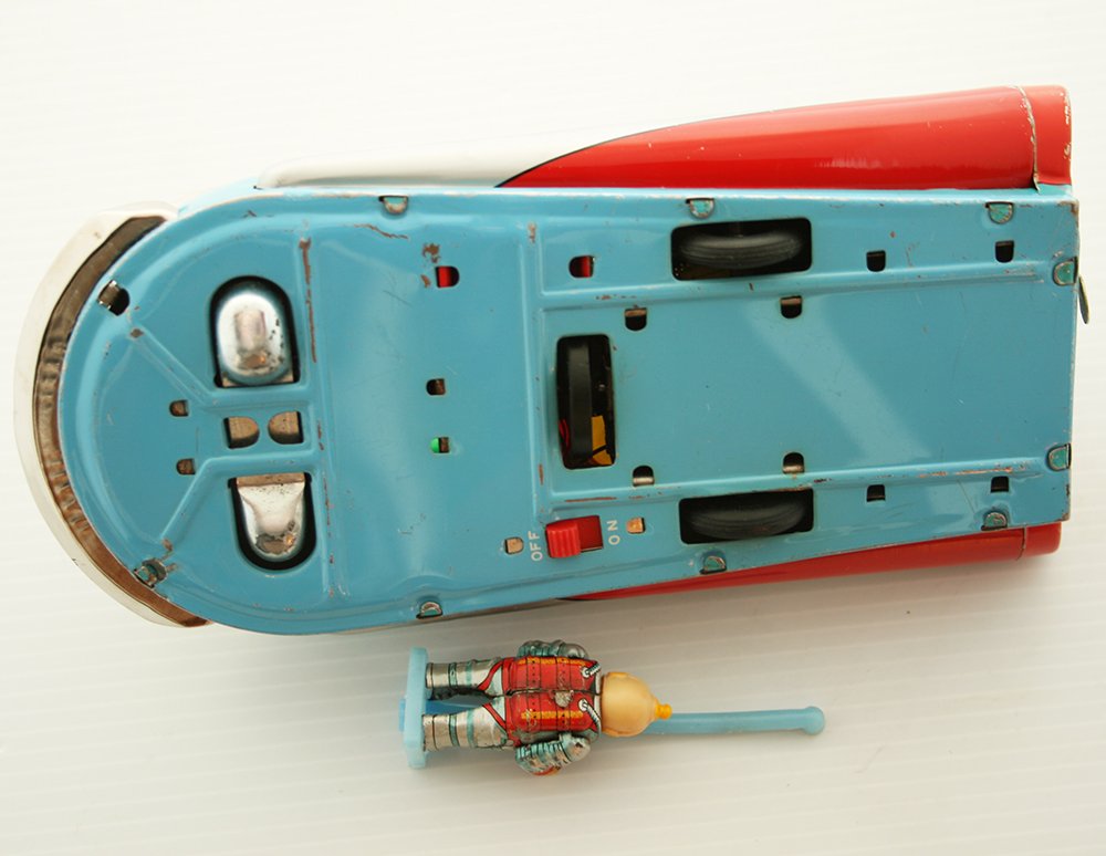Masudaya MT Japan 60’s Moon Rocket Battery Operated 9.50 inches (24 cm) original tin space toy - Image 14