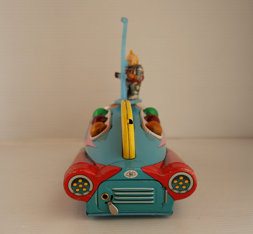 Masudaya MT Japan 60’s Moon Rocket Battery Operated 9.50 inches (24 cm) original tin space toy - Image 9
