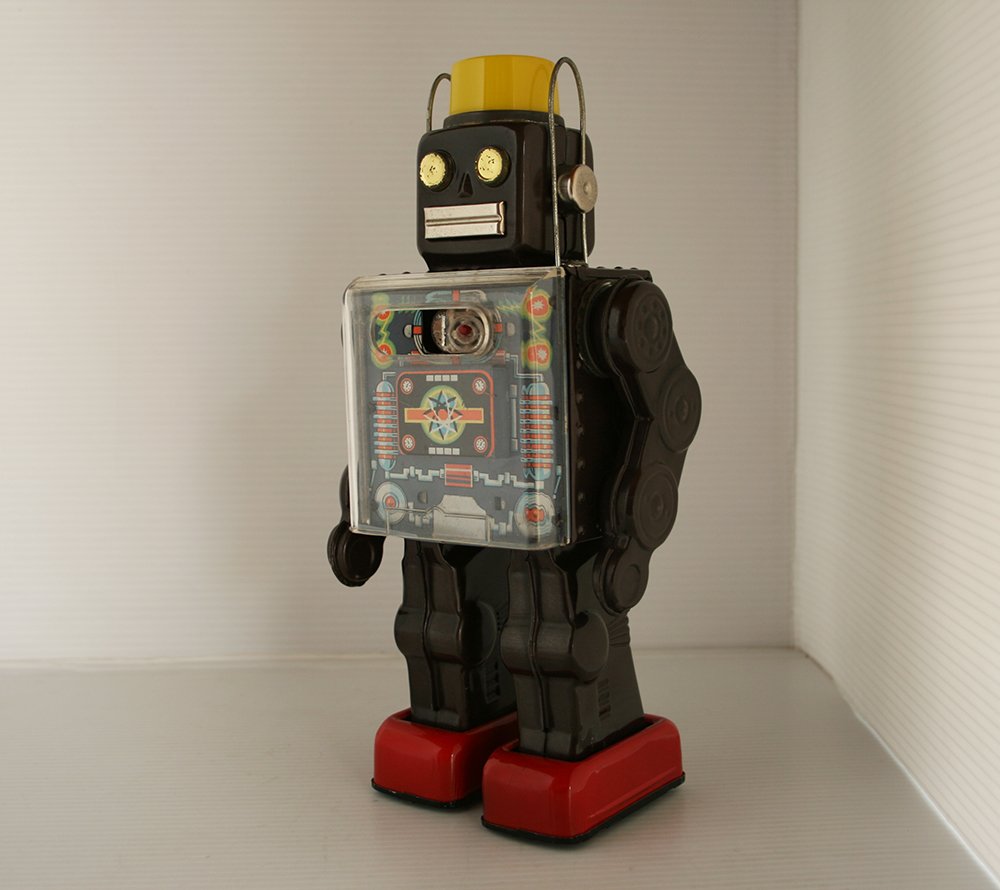 Horikawa Japan 60’s Fighting Robot Battery Operated 11.25 inches (28.5cm) original tin toy space robot - Image 3
